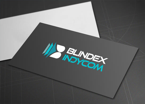 Logotipo para Blindex Indycom, una empresa gallega que se dedica a la fabricación y venta de productos de carpintería, cristalería y cerramientos de alta tecnología para viviendas realizados en diversos materiales como aluminio, PVC, etc... 1