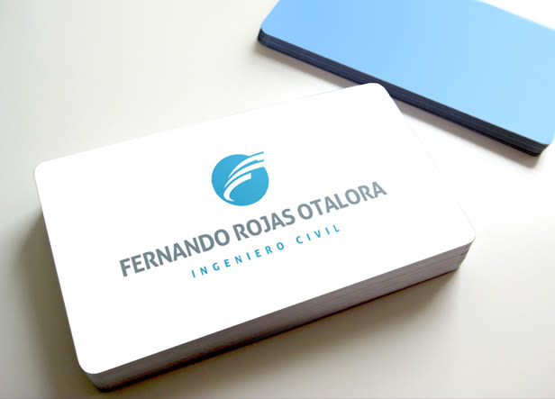 Diseño de logotipo para Fernando Rojas, un ingeniero civil autónomo mexicano que buscaba una imagen profesional para su estudio. -1