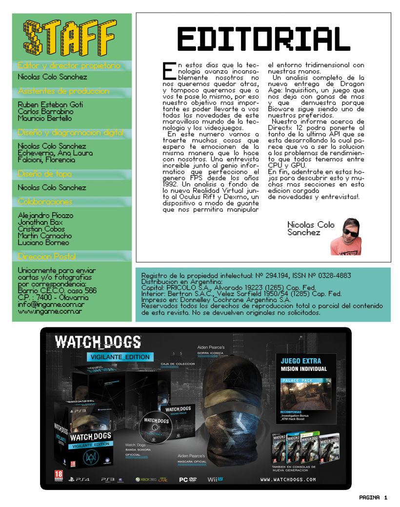 Videogames Magazine - Revista de videojuegos "INGAME" 0