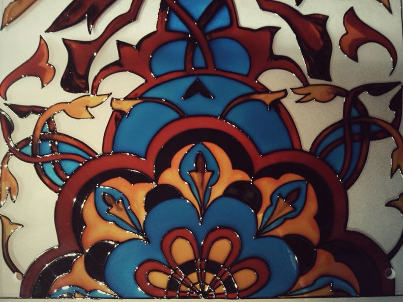 Vitrales pintados de chaijná "Chilim", Riazán (Rusia)  46