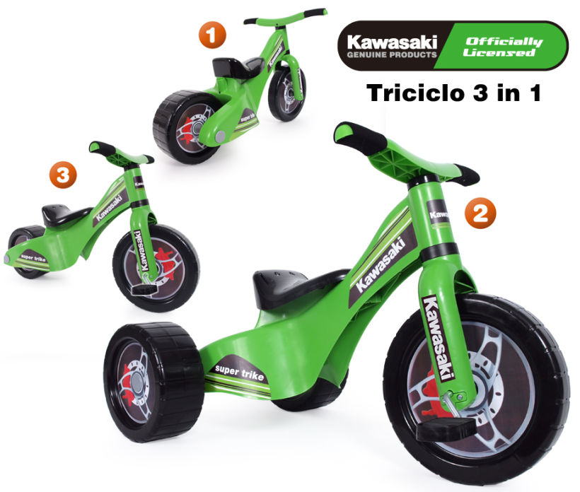 Triciclo evolutivo 3 in 1 KAWASAKI 0
