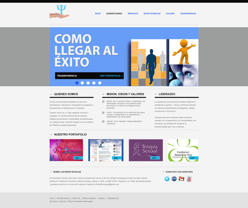 Proyecto web "Salud y Personalidades". 1