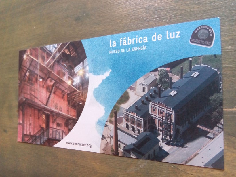 Flyer para La Fábrica de Luz. Museo de la Energía 2