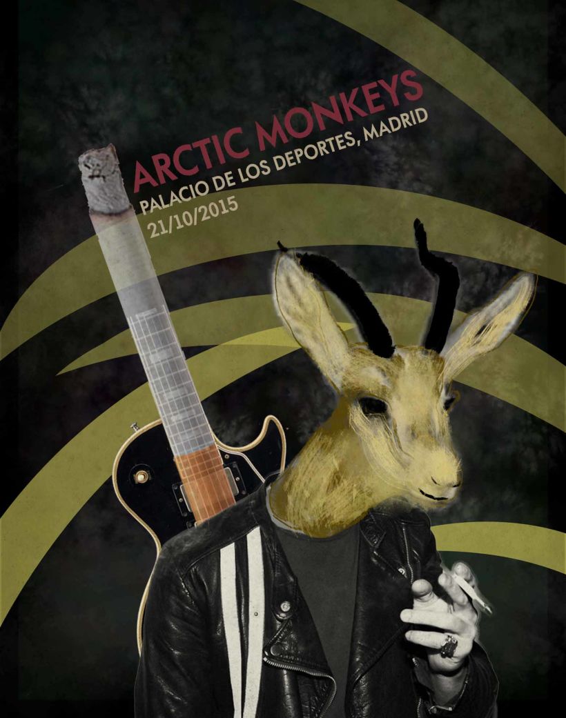 Cartel "Arctic Monkeys" [Mi Proyecto del curso Ilustración para music lovers] 1