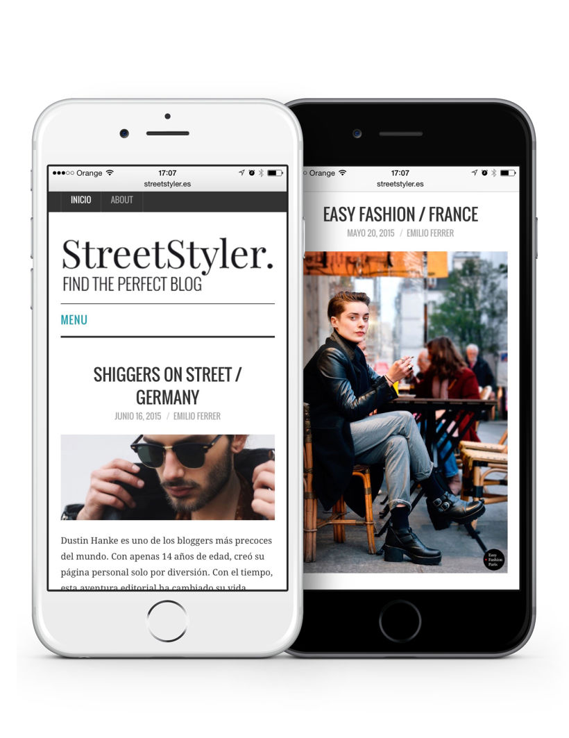 StreetStyler. Branding & blog design. 3