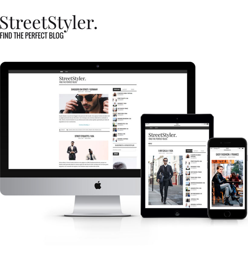 StreetStyler. Branding & blog design. 0