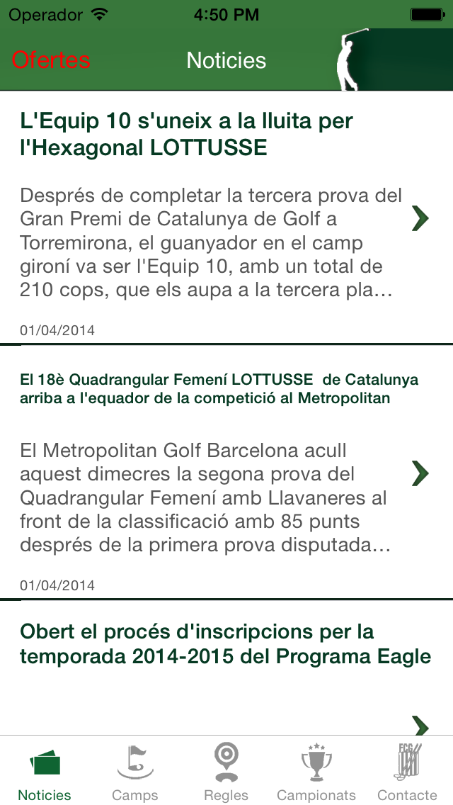Federación Catalana de Golf 1