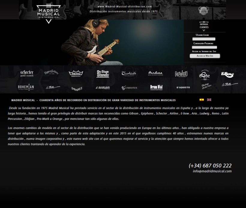 Landing Page Madrid Musical Distribuidora de Instrumentos Musicales -1