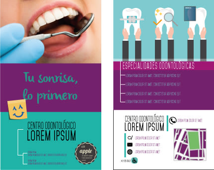 Dentist advertising flyer example 0