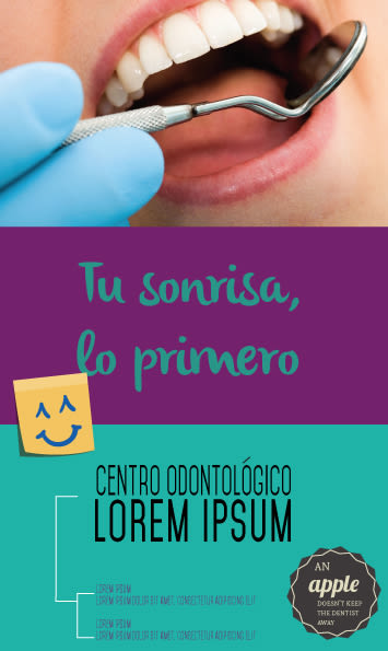 Dentist advertising flyer example 1