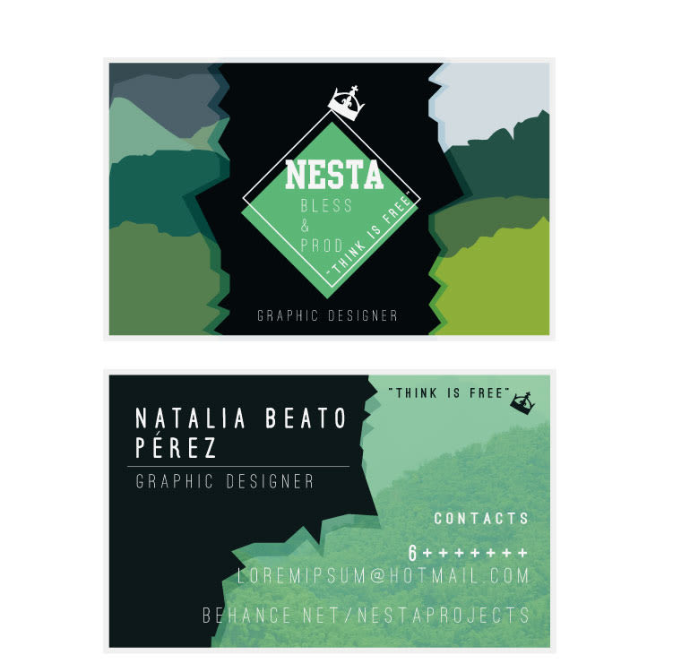 Personal Card Nesta Brand 6