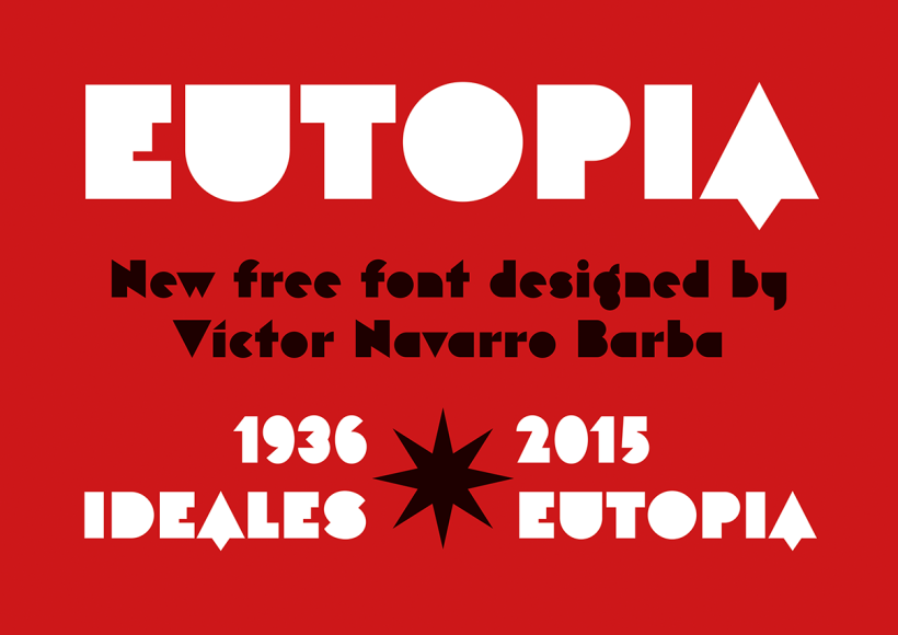 Eutopia, una tipografía geométrica gratuita 4