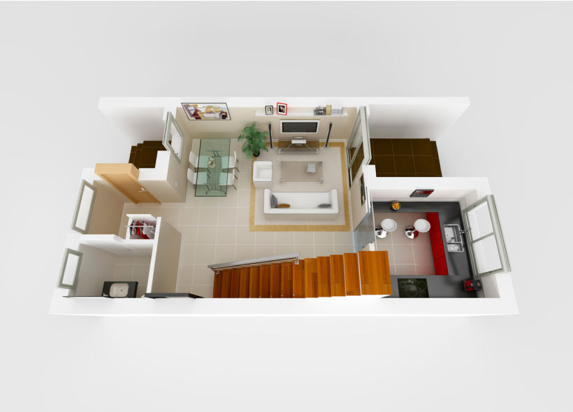 InfoArquitectura 3D - Promoción Inmobiliaria - Chalet 1
