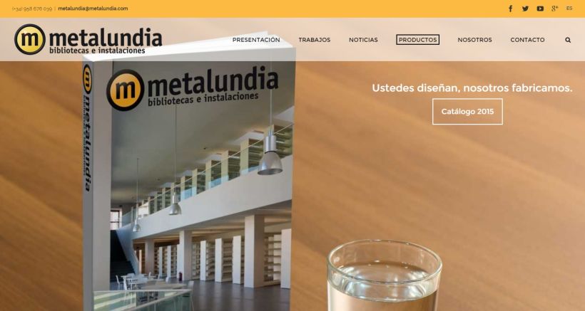 Nueva web corporativa para Metalundia S.L. 0