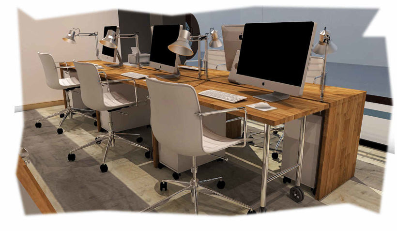 Diseño de oficina y aula de clases en espacio de coworking 5