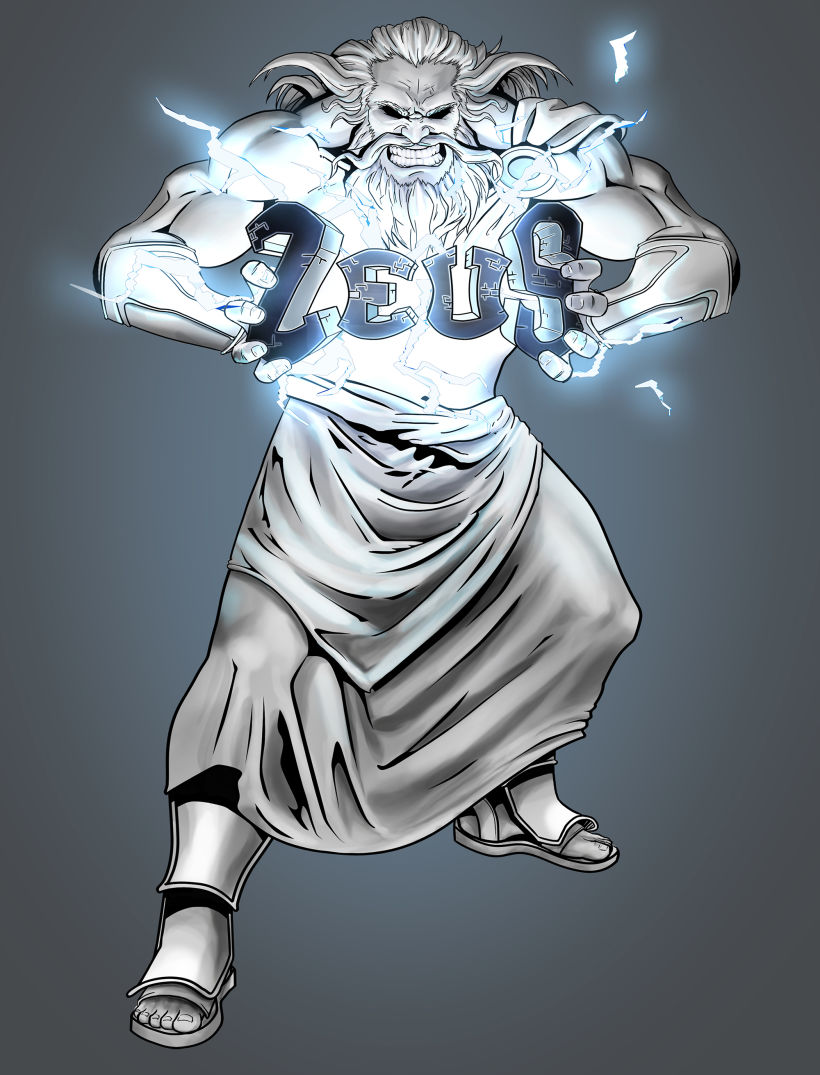 Zeus - Ilustración y diseño de personaje 0