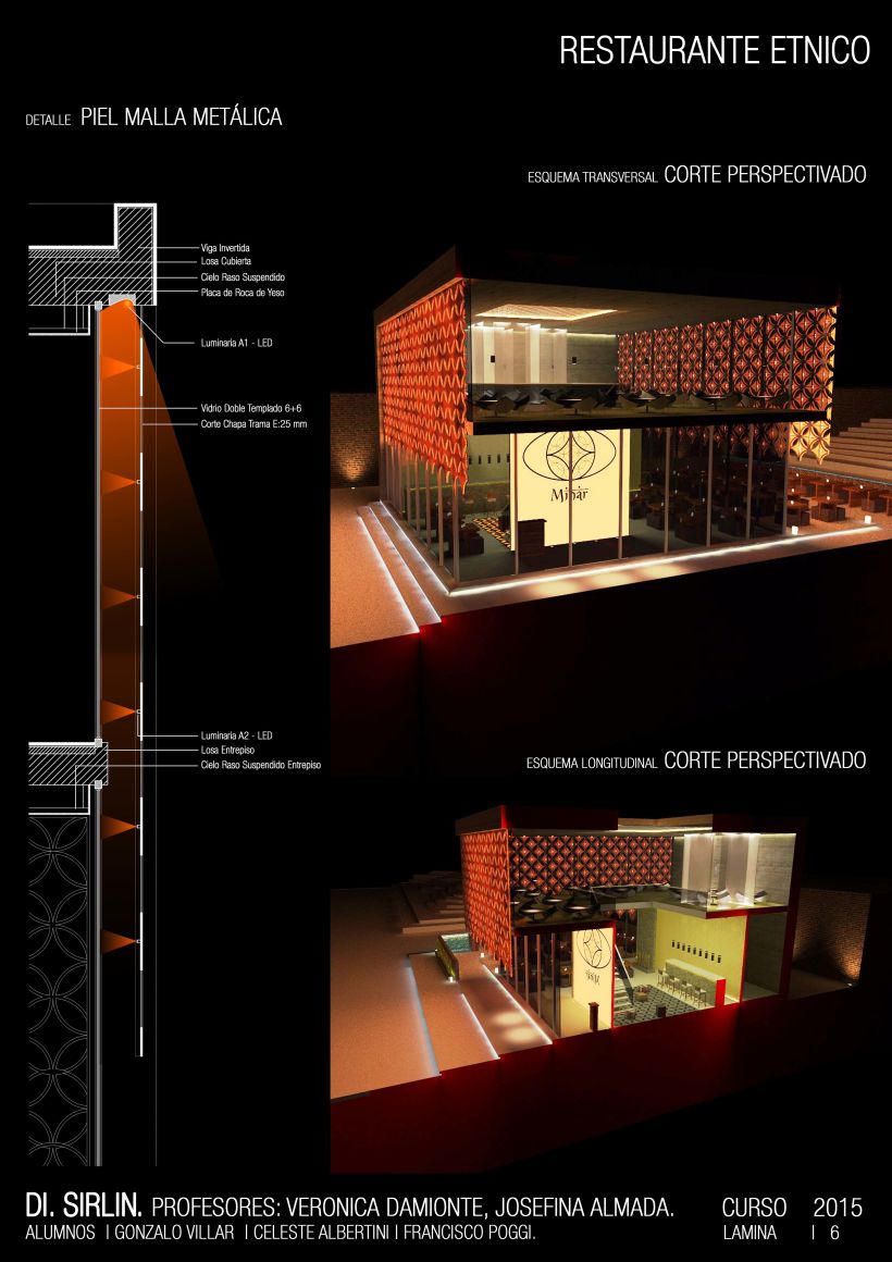 Restaurant tematico - Diseño Iluminacion Catedra Sirlin 3