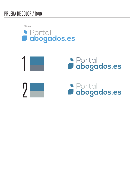 Diseño Corporativo - Logotipo e Identidad - PortalAbogados 0