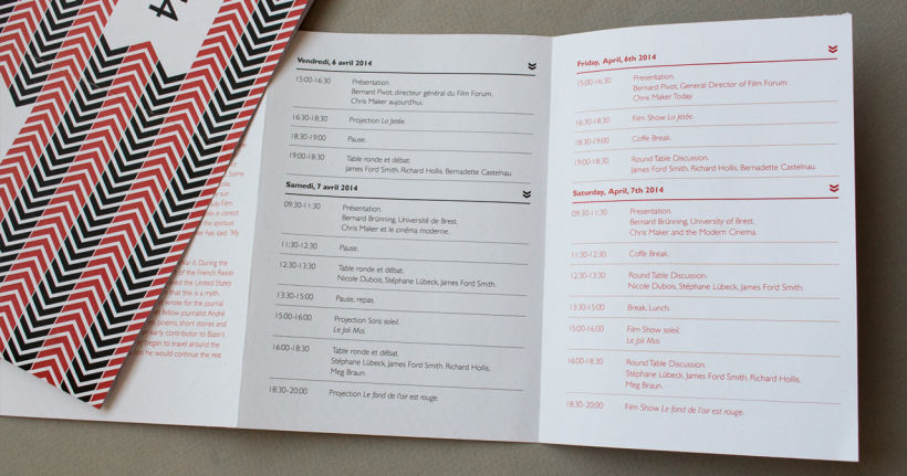 FilmForum - Identidad y diseño de un folleto en dos colores y dos idiomas para el FimlForum Festival 2014 5