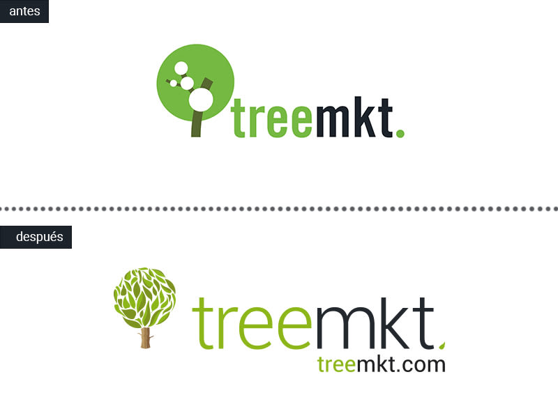 Rediseño de logo e imágen coorporativa para Treemkt. 0