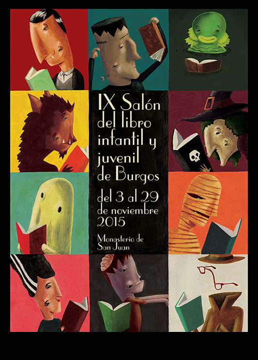 Cartel IX Salón del libro infantil y juvenil de Burgos, 2015 -1