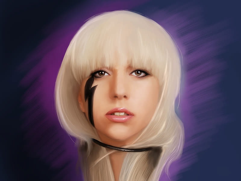 Lady Gaga Digital Portrait 2