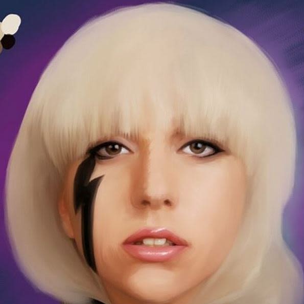 Lady Gaga Digital Portrait 1
