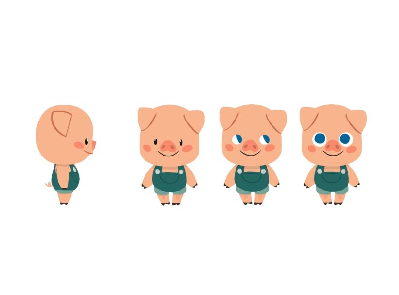 Character Design- 3 Little Pigs 0
