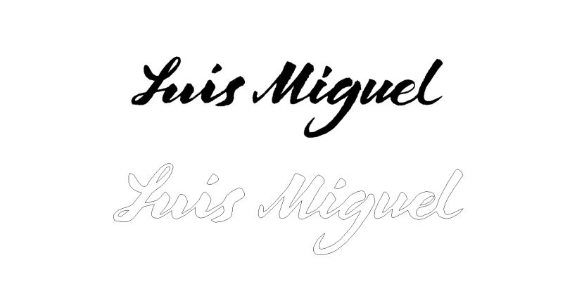 Logo Luis Miguel - Curso Caligrafía y Rock'n'Roll 2