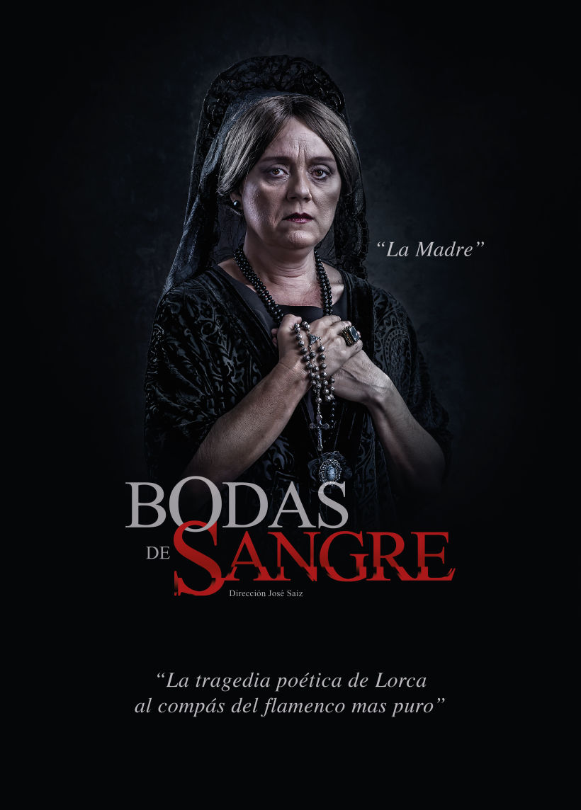 Creatividad y diseño obra de teatro "Bodas de Sangre de Lorca", para Saga Producciones 0