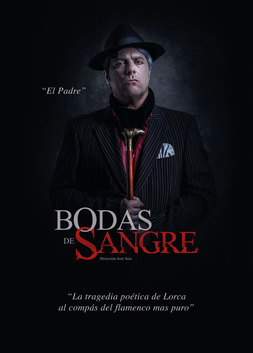 Creatividad y diseño obra de teatro "Bodas de Sangre de Lorca", para Saga Producciones 1