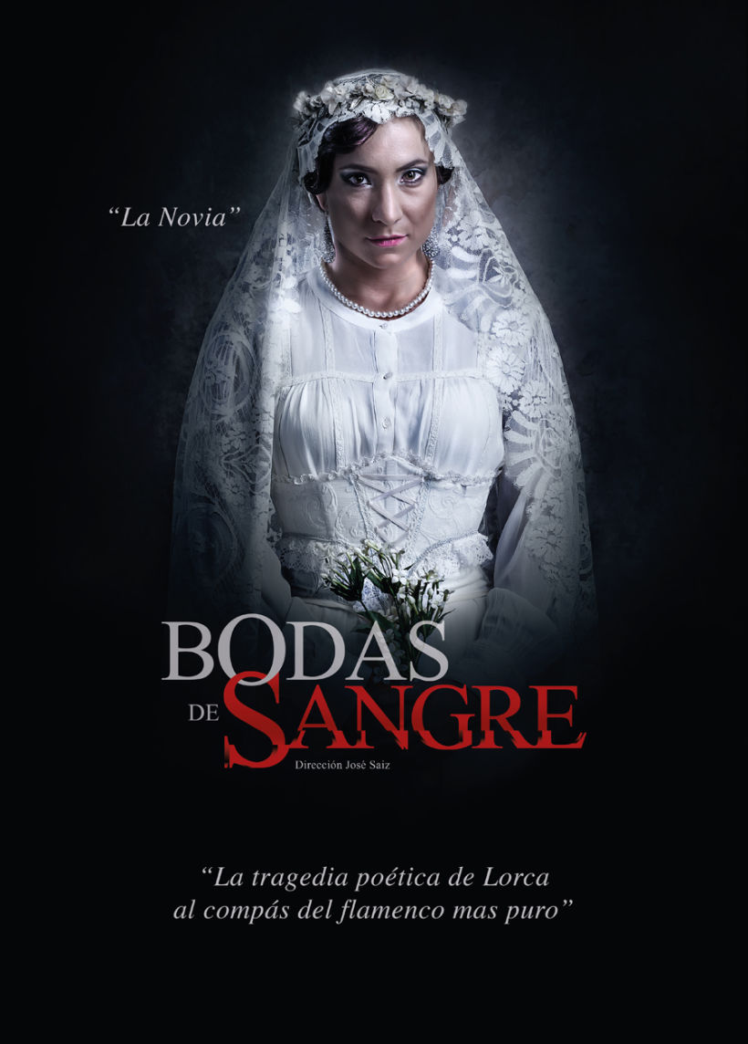 Creatividad y diseño obra de teatro "Bodas de Sangre de Lorca", para Saga Producciones 2