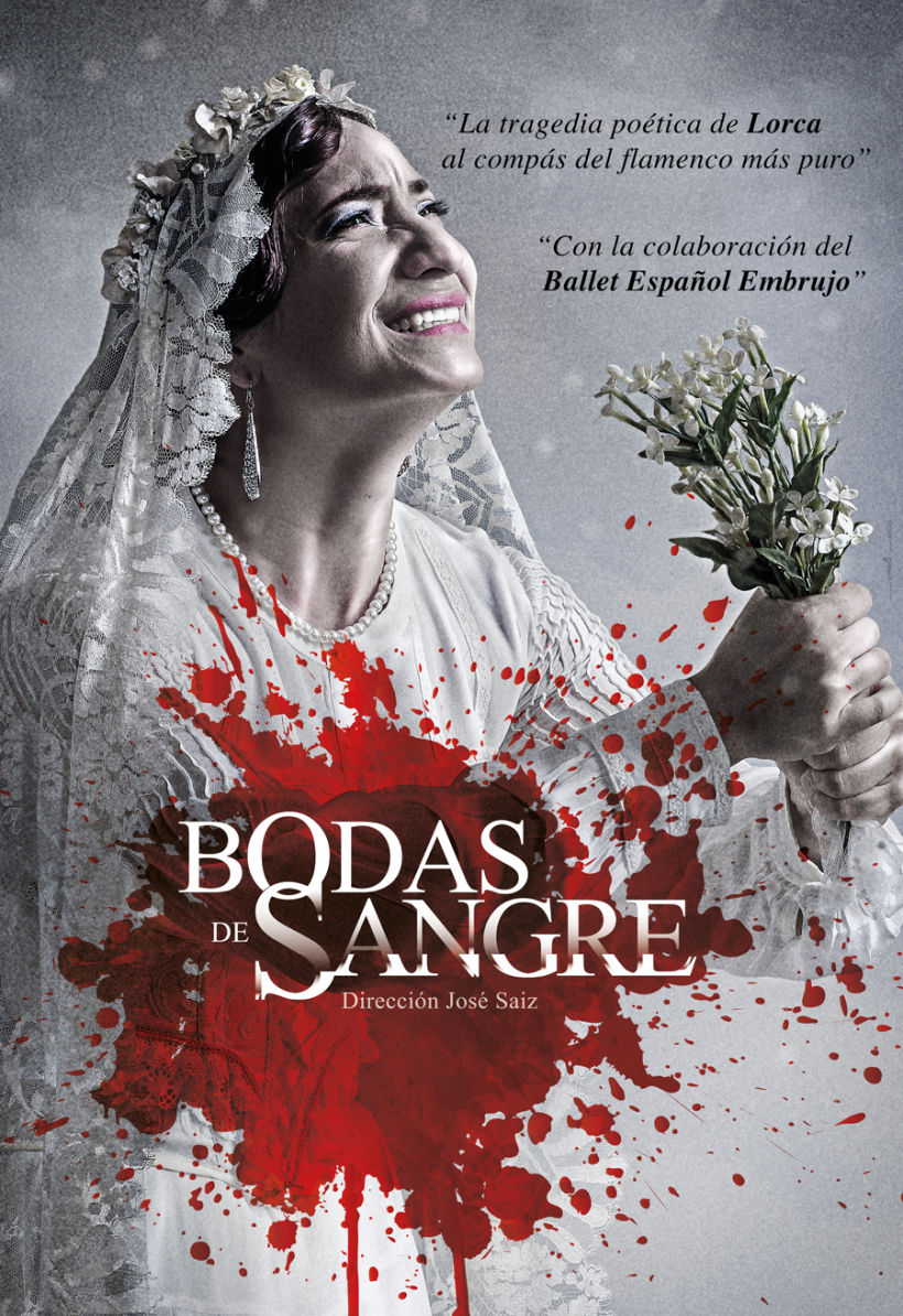 Creatividad y diseño obra de teatro "Bodas de Sangre de Lorca", para Saga Producciones 4