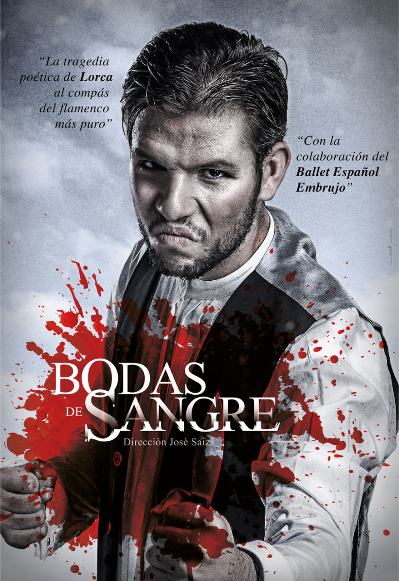 Creatividad y diseño obra de teatro "Bodas de Sangre de Lorca", para Saga Producciones 5