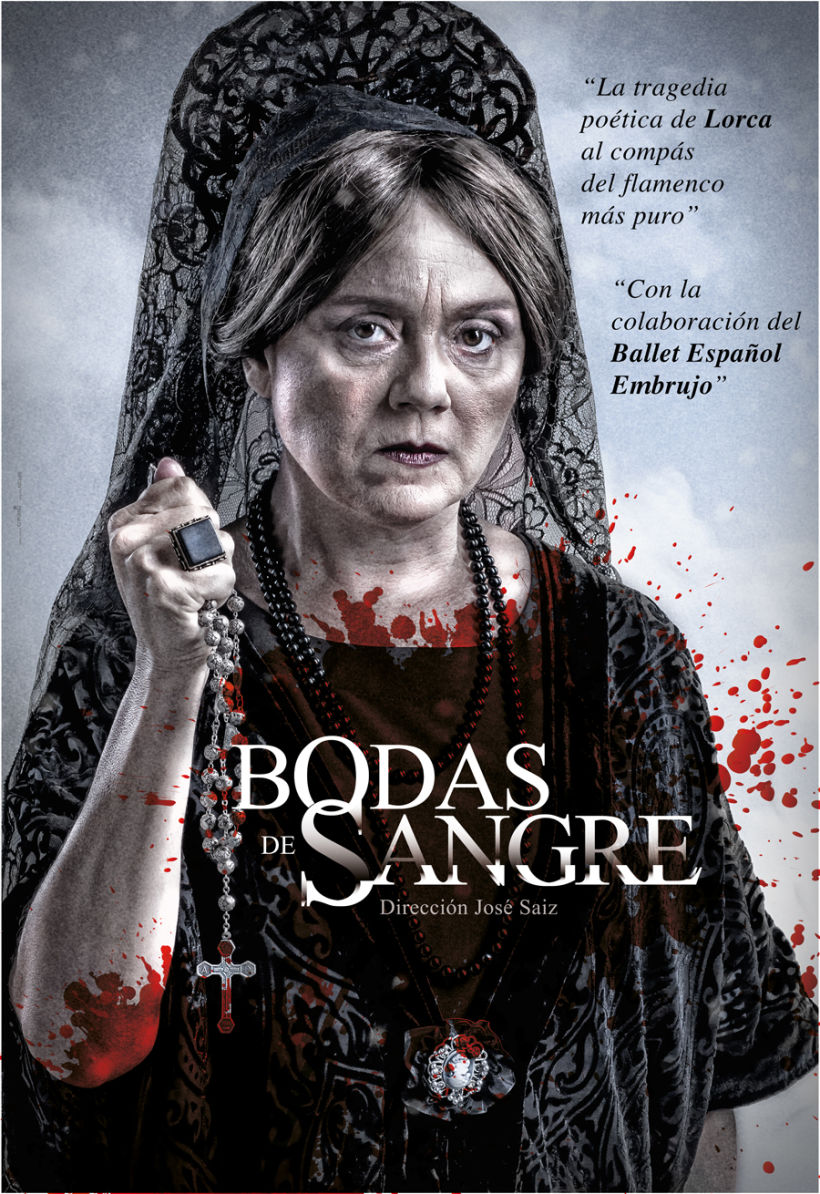 Creatividad y diseño obra de teatro "Bodas de Sangre de Lorca", para Saga Producciones 6