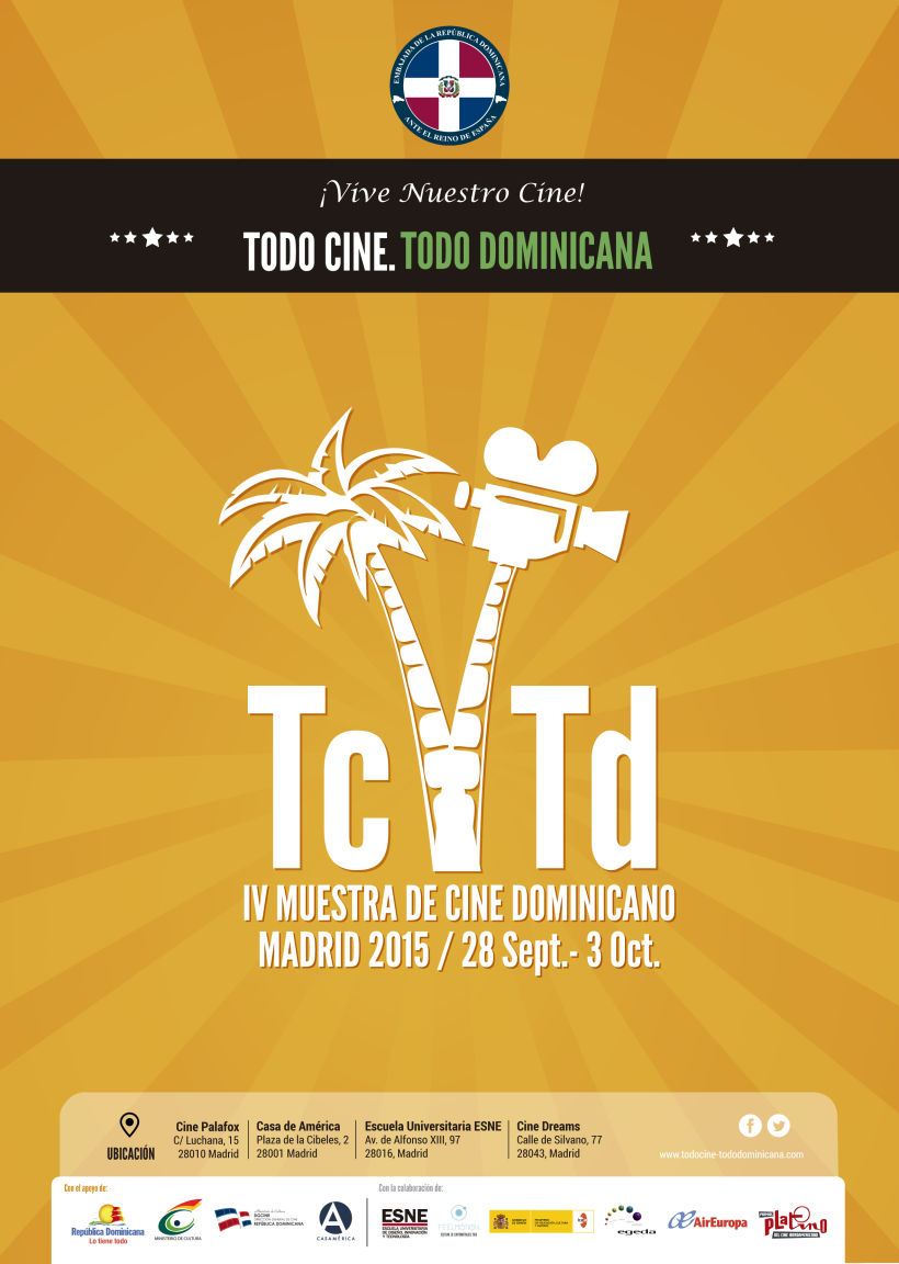Diseño de materiales para el Festival de cine "TC TD" 0