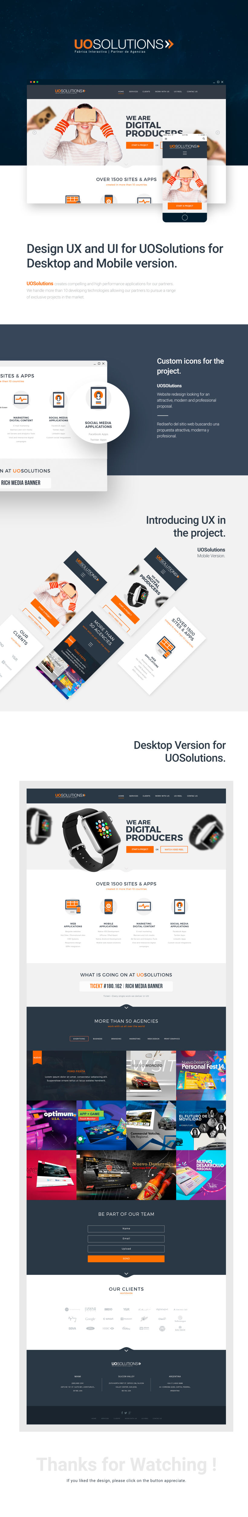 UI & UX for project UOSolutions -1