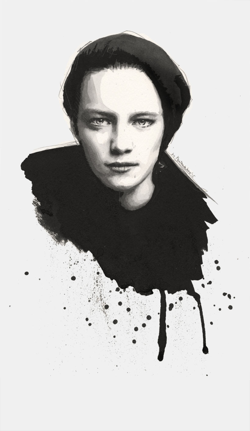 Don't you even realize I'm trying to catch your eye? (Portrait of Erika Linder) -1