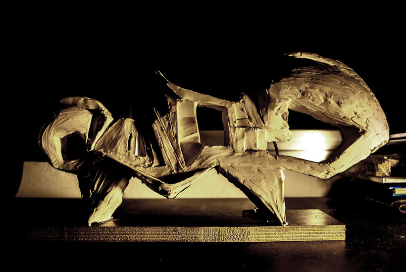"OLA" . escultura de plastilina. plastic sculpture 2