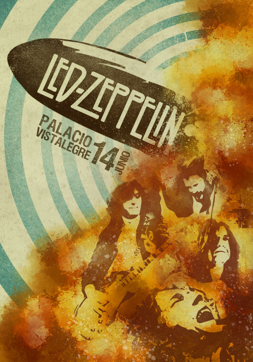 Cartel de Led Zeppelin -1