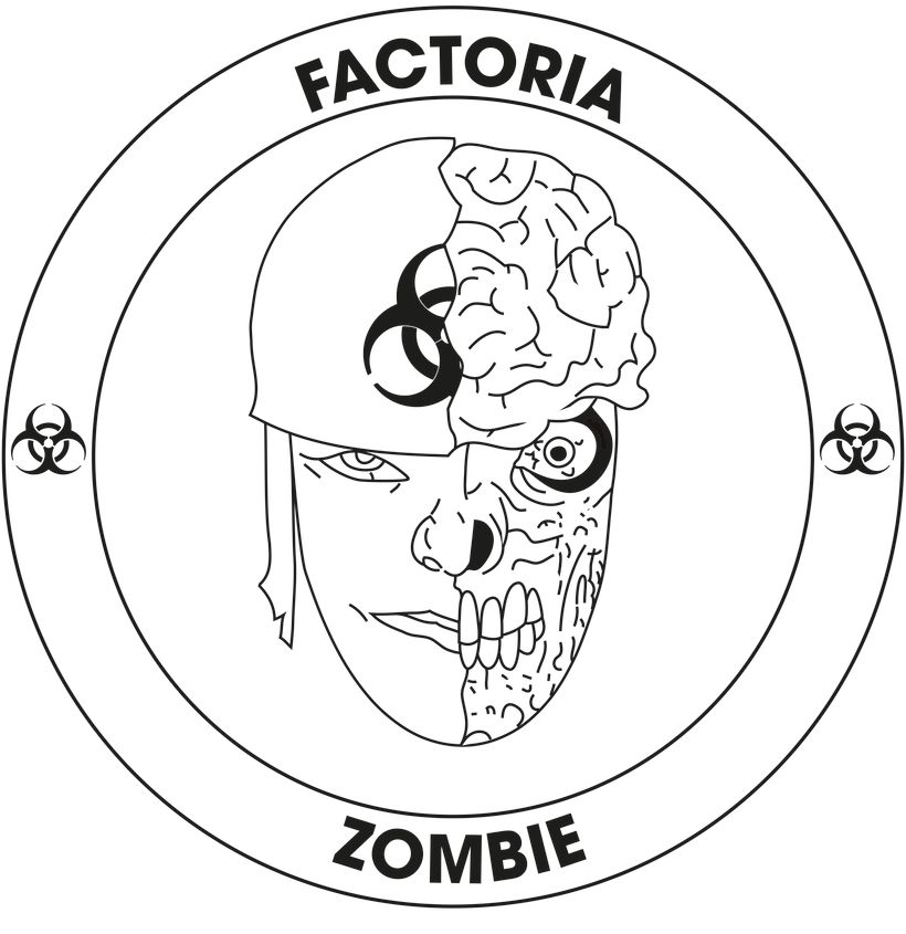Diseño Logotipo - Parche para la empresa Factoría Zombie -1