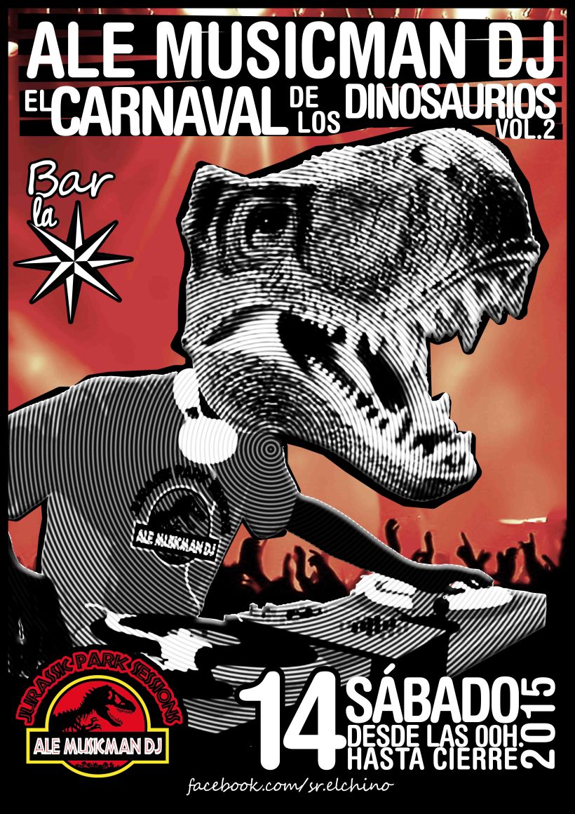 Evento: Ale Musicman DJ - Jurassic Park Session "El carnaval de los dinosaurios vol.2" 0