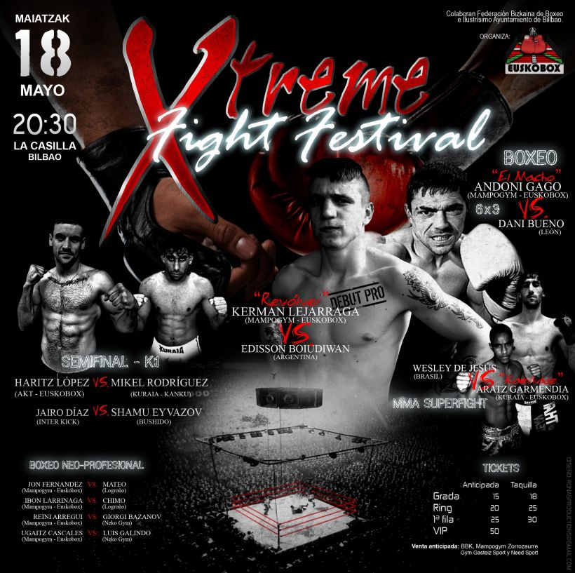 Póster Xtreme Fight Festival -1