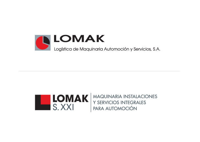 Lomak S.XXI  Rediseño de marca para la empresa de automoción refundada como Lomak S.XXI  1