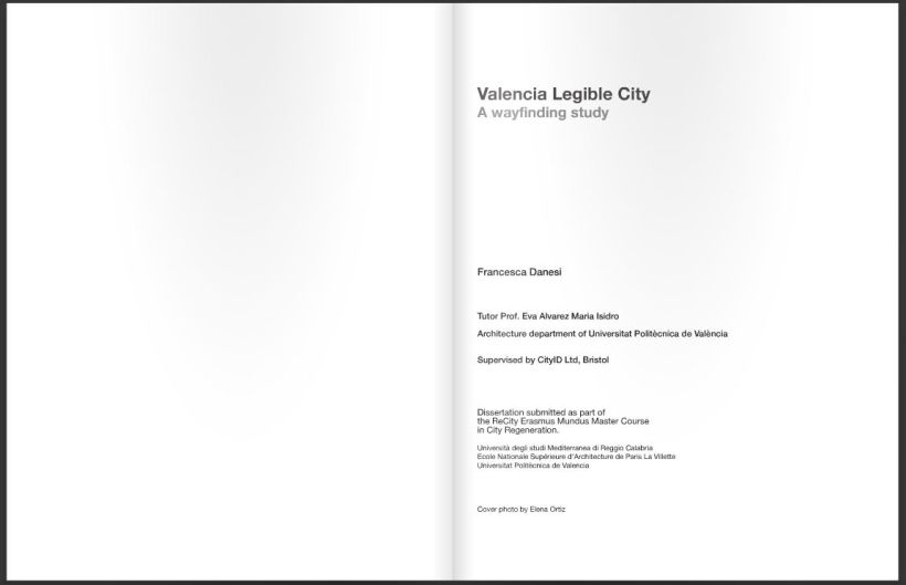 Dissertation project - Valencia Legible City, A wayfinding study 1