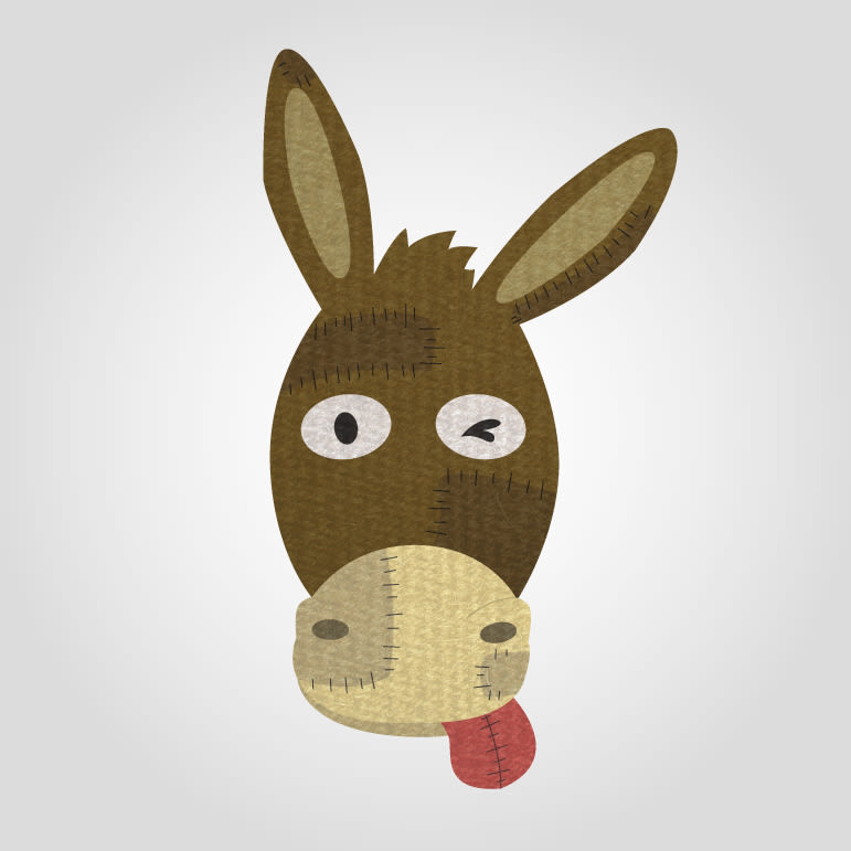 #diseño para @elburrin_cosines #logo #vectorial #burro -1