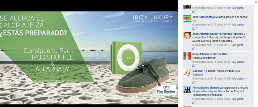 Ibiza Luxury - Gestión de redes sociales en Facebook, Twitter, Instagram y A Small World así como comunicación con prensa. 3