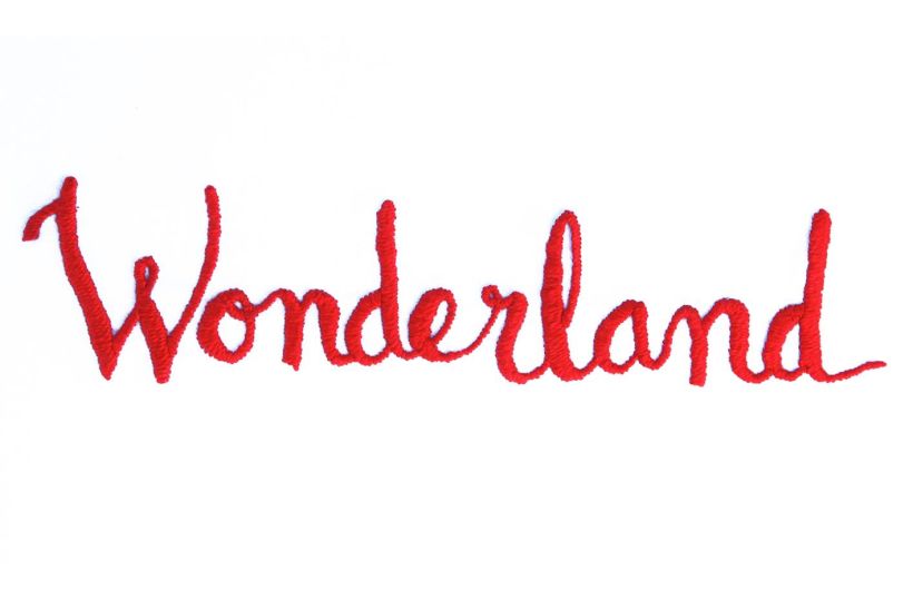 Bordado para el libro "Wonderland: un viaje maravilloso" 5