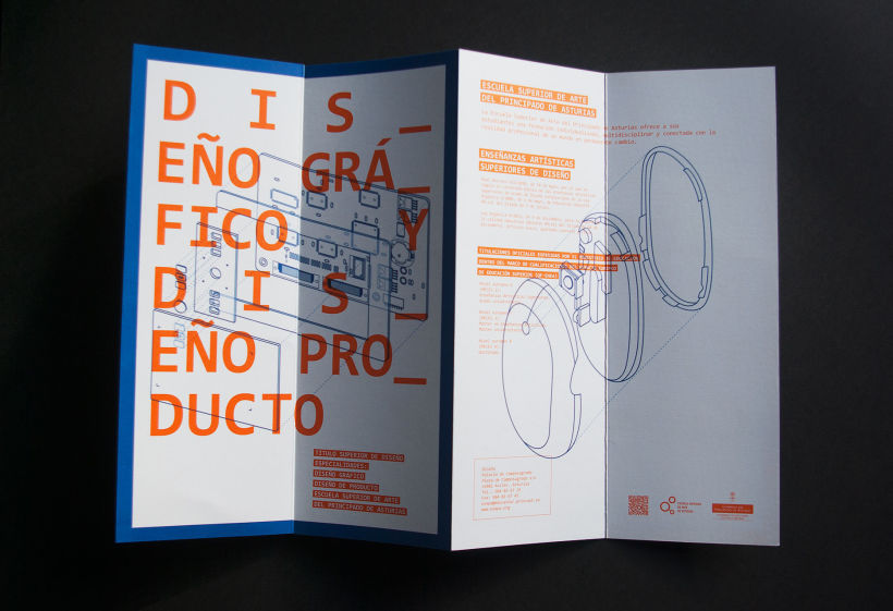 Diseño conjunto con Javi Nistal de folletos para la Escuela Superior de Arte del Principado de Asturias 3