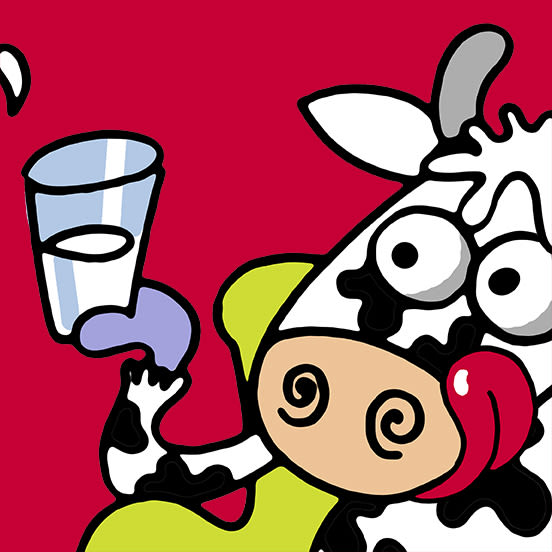 Fun Cow, ilustración digital, diseño de personajes -1